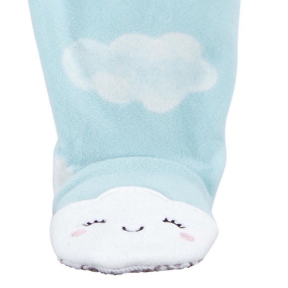 Carter’s Unisex Blue/Pink Fleece Cloud Sleeper 4T - Picture 2 of 8